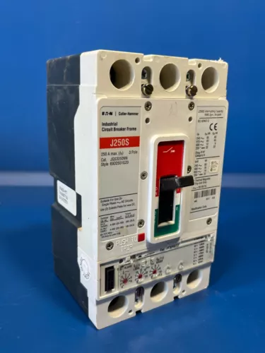 EATON J250S JGS3250NN 100-250A JT325033 TRIP 600V 3P INDUSTRIAL CIRCUIT BREAKER