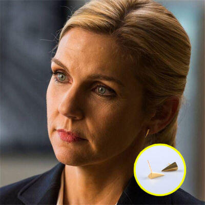 Better Call Saul Kim Wexler Cosplay Stud earrings 18k gold plated Women Jewelry