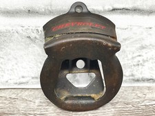 Vintage Style Die Cast Metal Wall Mounted Chevrolet Chevy Bottle Opener w/Screws