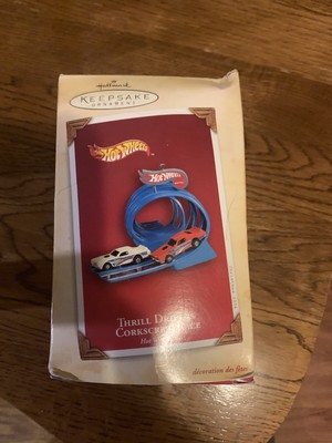 Hallmark Keepsake Ornaments Hot Wheels Thrill Drivers Corkscrew Race 2004