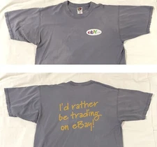 ebay.com "I'd rather be trading on eBay!" T-Shirt Men's Size XL