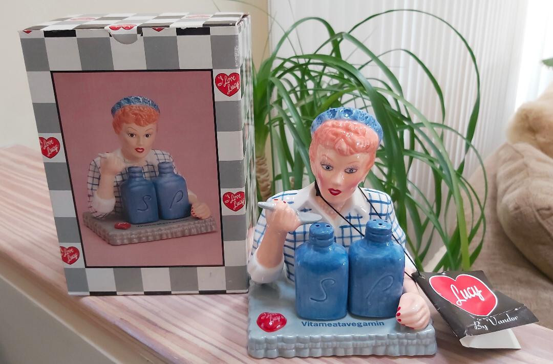 Vandor I Love Lucy Vitameatavegamin Salt & Pepper Shaker Set - for