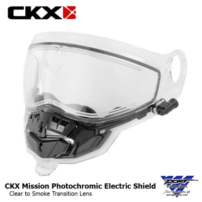 CKX Mission Photochromic Electric Clear to Smoke Heated Shield