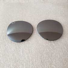 Authentic Lenses Ray Ban RB 4246 Clubround 51 mm New Glass GRAY SILVER MIRROR