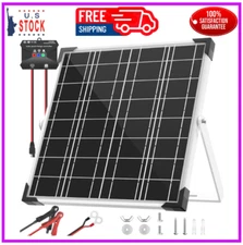 20W Kit 12V Solar Battery Trickle Charger Maintainer for RV