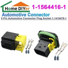8 Way/Pin Automotive Waterproof Connector Plug Socket Kit 1-1418479-11-1564416-1