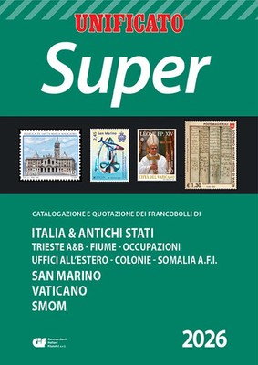 UNIFIED SUPER - ITALIEN 2026 - BRIEFMARKENKATALOG