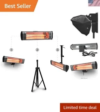 Carbon Fiber Infrared Heater - Versatile Tripod, Wall, and Ceiling Mount | 1500W