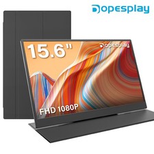 15.6" Portable Monitor w/ Multi-Functional Stand Protective Case 1080P PC Phone