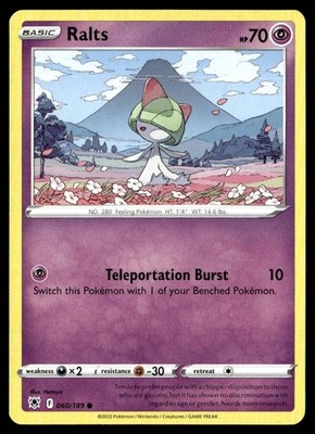 2022 Sword & Shield - Astral Radiance Ralts Basic/Common #60