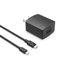 2 Cable Micro USB Type C 2-in-1-Charger Fit 4.17 x 2.43 x 1.63 inches, black