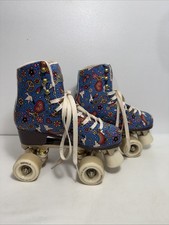 Impala Sidewalk Roller Skates Womens Sz 6 Harmony Blue Peace Dove Rainbow Heart