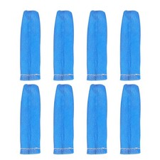 8Pcs Insulating Spark Plug Wire Cases High Temperature Fiberglass Tube Blue