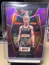 2022 Panini Select UFC -Premier Level Valentina Shevchenko #163 Purple Prizm /60