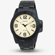 Sekonda Sports Black  Cream Watch 1390