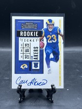 2020 Panini Contenders Cam Akers Rookie Ticket On Card Auto Autograph