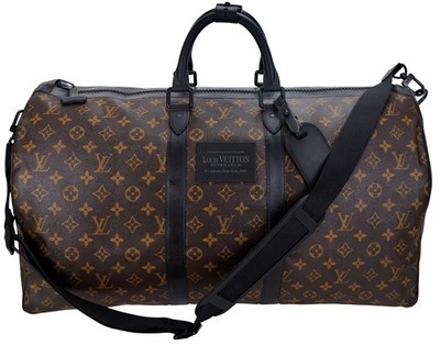 Louis Vuitton Keepall 55 ボストンバッグ Authentic LOUIS VUITTON LV Monogram Inventeur Waterproof Keepall