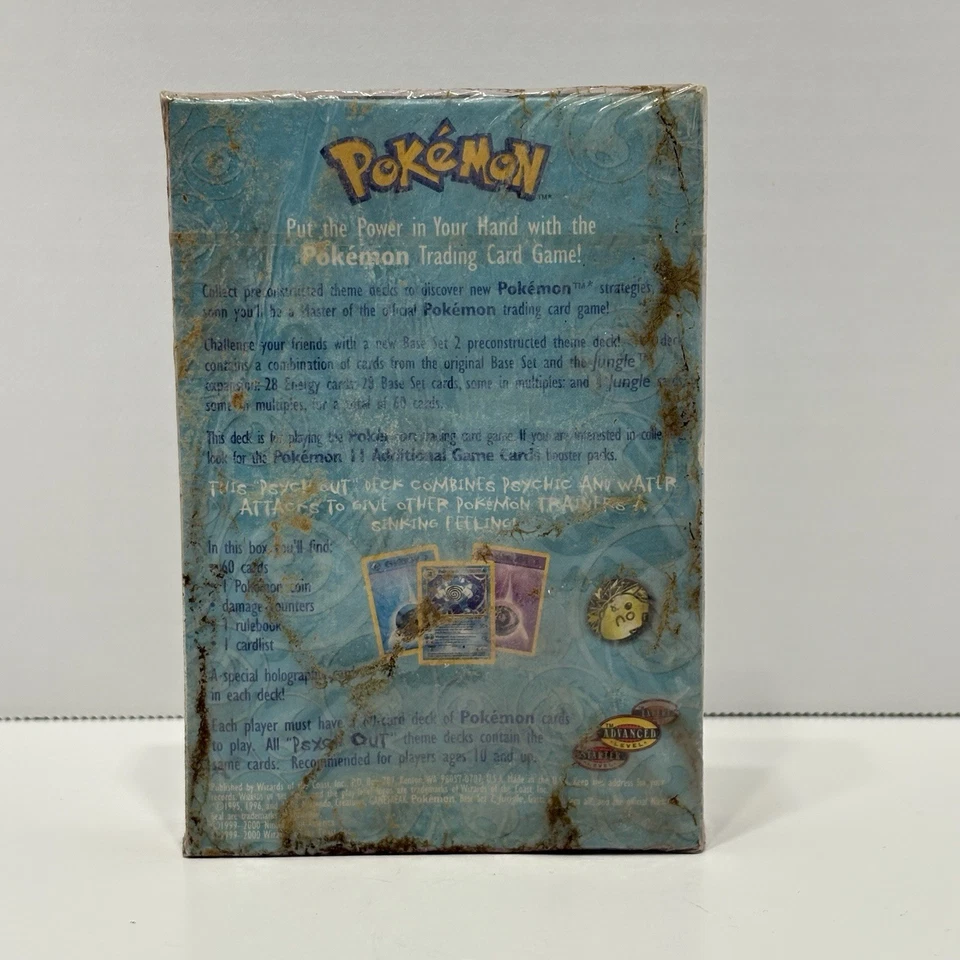 Pokemon WOTC Base Set 2 Psych Out Theme Deck w/ Factory Seal but DAMAGED - Image 3 of 4