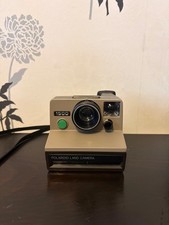 TESTATA E FUNZIONANTE fotocamera terrestre Polaroid 1500 vintage SX-70 pellicola retrò UK 70s