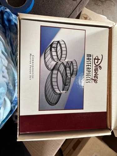 Disney Masterpieces Commemorative Master Proof Set 7 Art Rounds *5434