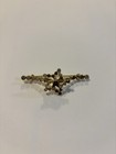 Vintage Order of the Eastern Star OES Rhinestone Bar Brooch Gold Tone Pin — photo 5