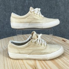 Zapatos Keds para mujer 7 anclas informales de caña baja WF58145 tela dorada con cordones