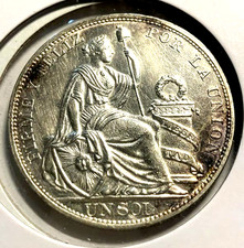 elf Peru 1 Sol 1893 TF Silver E037