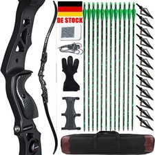 62" ILF Recurvebogen 25-60lbs Takedown Bogenschießen Pfeile Jagd Zielschießen RH