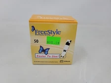 FreeStyle Blood Glucose Test Strips 50 Count  Exp 09/30/2025