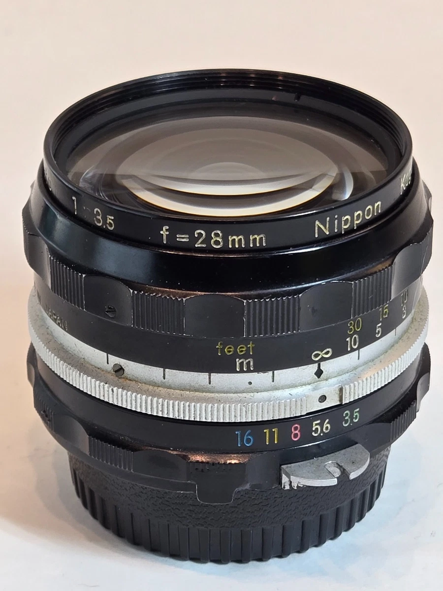 Nikon F2 ブラック　NIKKOR-H Auto 28mm f3.5 Nikkor-H Auto 2.8cm f/3.5 - Wakimoto's Triumph and Nikon's Hidden