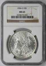 1904-O Morgan Dollar $1 MS 63 NGC