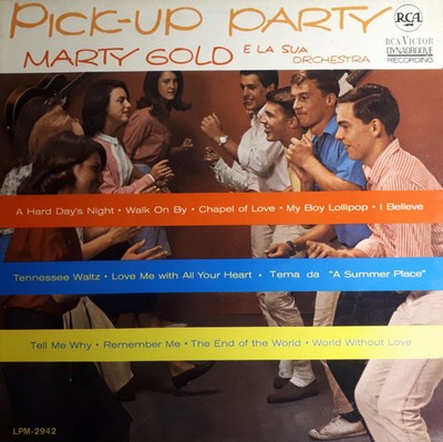 Marty Gold E La Sua Orchestra    Pick-Up Party , LP 33'' MONO 1964 VG++