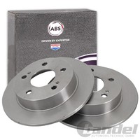 2X A.B.S. Bremsscheiben 258Mm Hinten Passend FüR Nissan 200SX Silvia