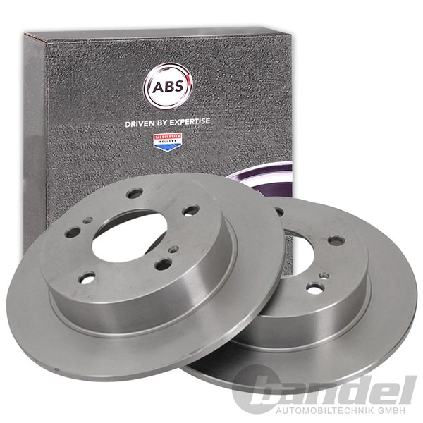 2X A.B.S. Bremsscheiben 258Mm Hinten Passend FüR Nissan 200SX Silvia-image