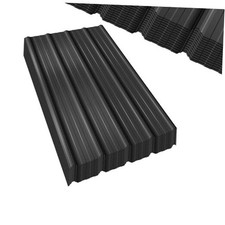 Extra-Wide Coverage Metal Roof Panels 62"x33" Corrugated 8PCS-L62"W33" Gray