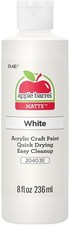 Acrylic Paint in Assorted Colors 8 Ounce , 20403 White