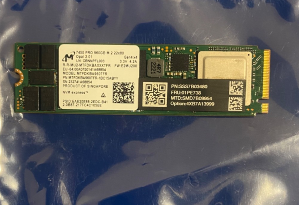 Micron7450pro960Gbm.222x80Gen4