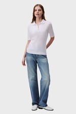 Calvin Klein REFINED White Polo Shirt Size M NWT 89