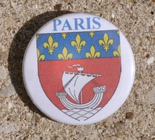 BADGE EPINGLE PINS BUTTON DE LA VILLE DE PARIS