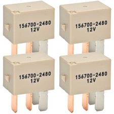 156700-2480 Automotive Relay Pack of 4   30A 12VDC 4-Pin Multipurpose Relay...