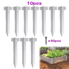 10x Railway Sleeper Bracket Metal for Driveway Pathway Edging Garden Landscaping