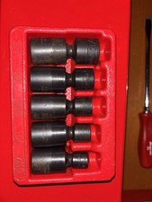 Snap-on 205ipf 5-piece 38 Drive 6pt Shallow Impact Swivel Socket Set. 716-34 Snap-on 205ipf 5-piece 38 Drive 6pt Shallow Impact Swivel Socket Set. 716-34