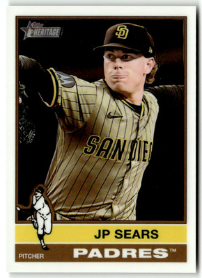 2025 Topps Heritage MLB Baseball No. 647 JP Sears