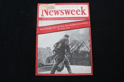 1941 OCT 20 NEWSWEEK MAGAZINE - HOW NAZIS SMASHED ACROSS RUSSIA COVER - NW 995