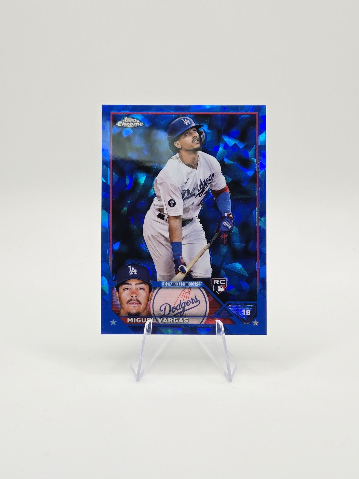 Miguel Vargas 2023 Topps Chrome RC Sapphire Edition SP #163