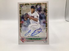 2022 Topps Holiday Jhoan Duran RC Auto - 053/250 Twins +silver +base