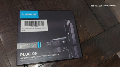 Phenyx Pro PTU-X UHF Wireless Microphone System w/  Transmitter/Receiver Black