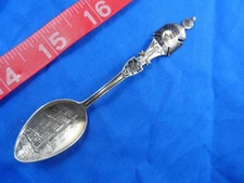 1895 Masons Boston Massachusetts KT Antique Sterling Silver Souvenir Spoon 4-1/8