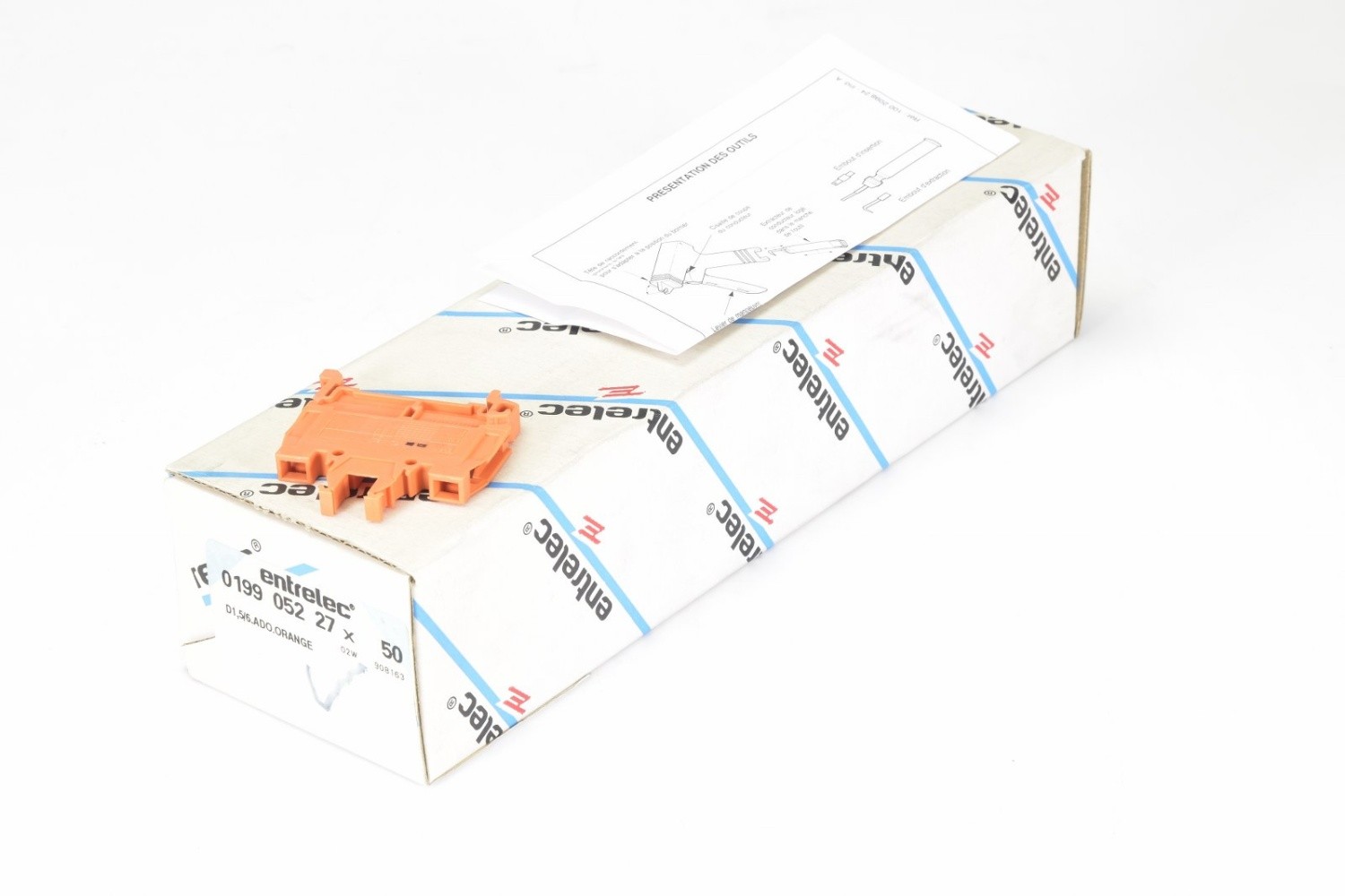ENTRELEC 0199 052 27, D1,5/6.ADO.ORANGE, Terminal block, (1PU=50Pcs.)