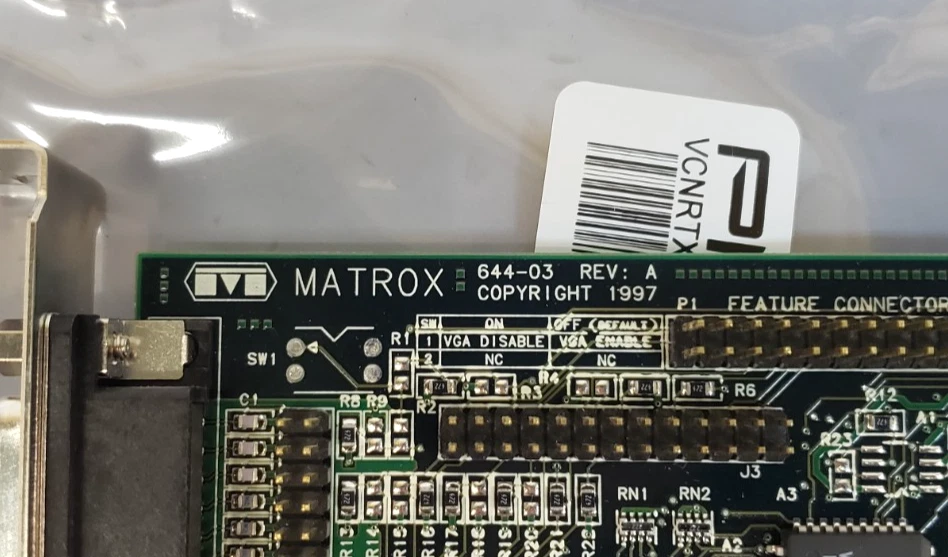 1997 PCI Matrox Mystique MY220P/4N 4MB SGRAM Graphics Card - Image 3 of 4